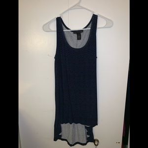 Black and navy tank